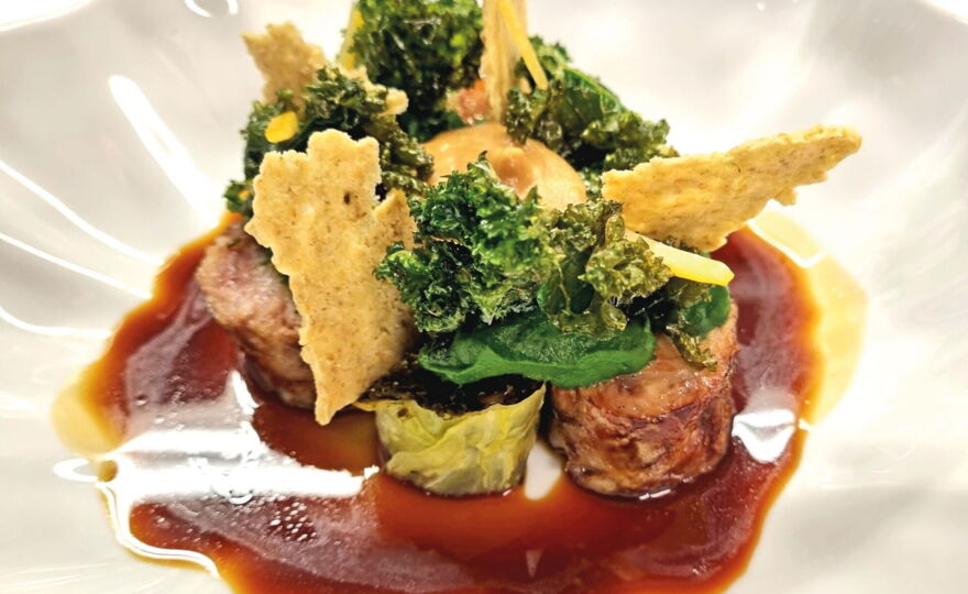 Fleischgericht im Belvedere