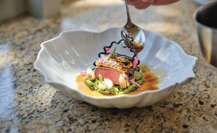 Hauptgang im Belvedere